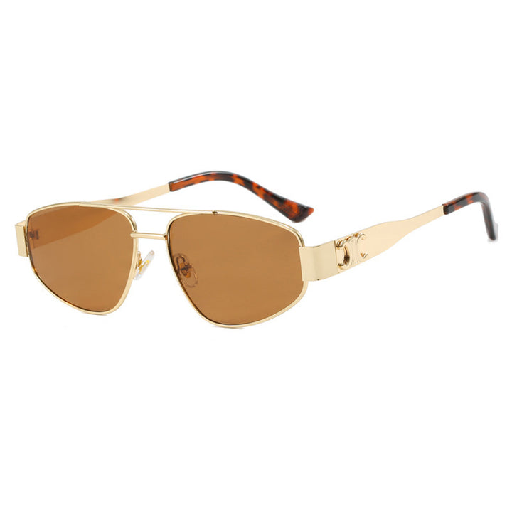 Dame Sporty Solbriller med polarisering linser og elegant metallramme Luvikno