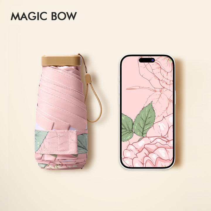 Dame floral sammenleggbare paraply Luvikno