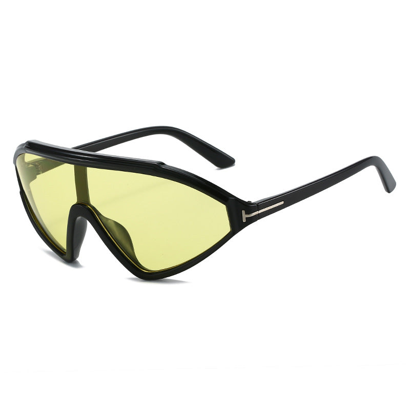 Dame sporty solbriller med ergonomisk full rammedesign Luvikno