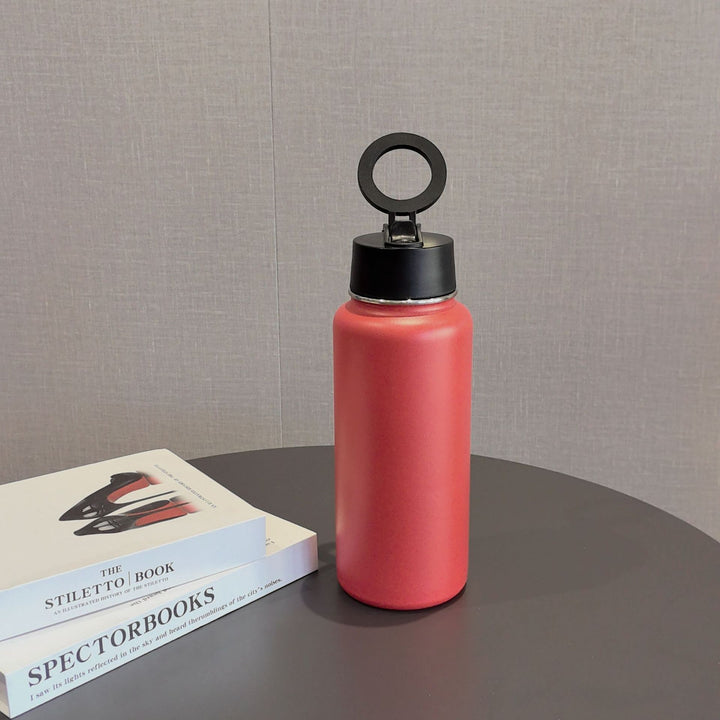 Unisex Sporty Stainless Steel Water Bottle Luvikno