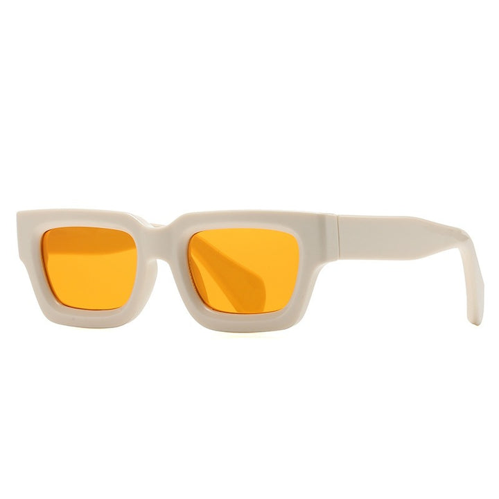Dame oversized solbriller i moderne, kantete design Luvikno