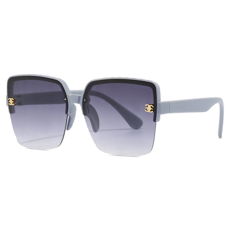 Dame oversized kvadratisk solbrille med høykvalitets linser Luvikno
