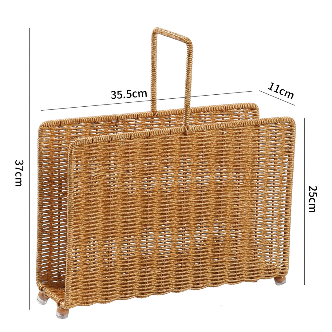 Unisex Håndvevd magasinstander med elegant design Luvikno