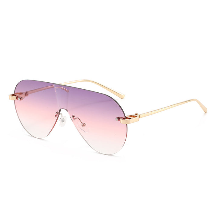 Dame Oversized solbriller i moderne aviator-stil Luvikno