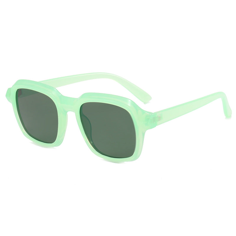 Dame kvadratisk solbrille med stilige rammer Luvikno