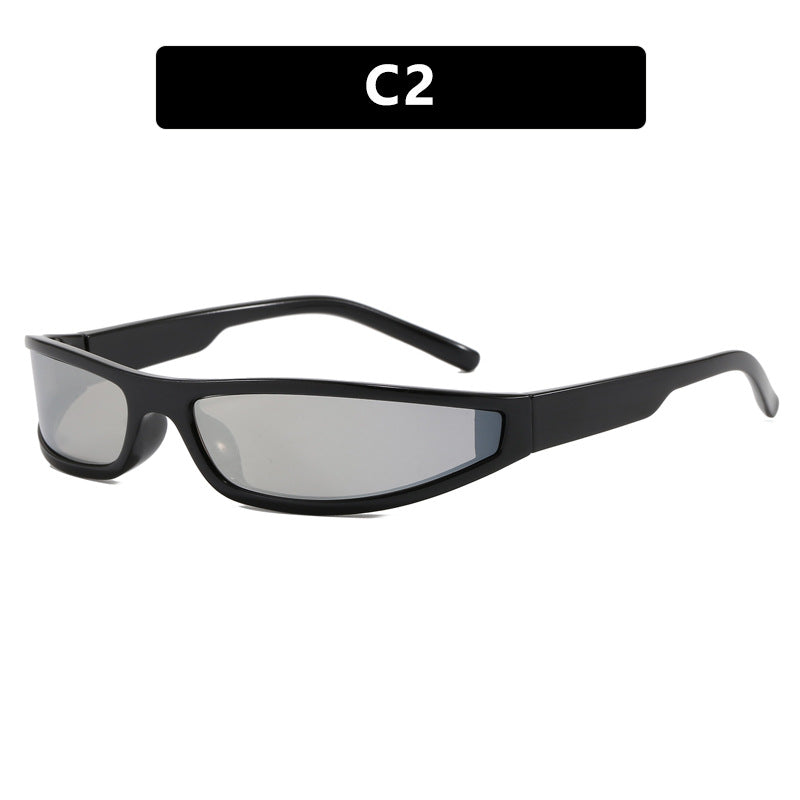 Dame sports solbriller med flatt, aerodynamisk design og UV-beskyttelse Luvikno