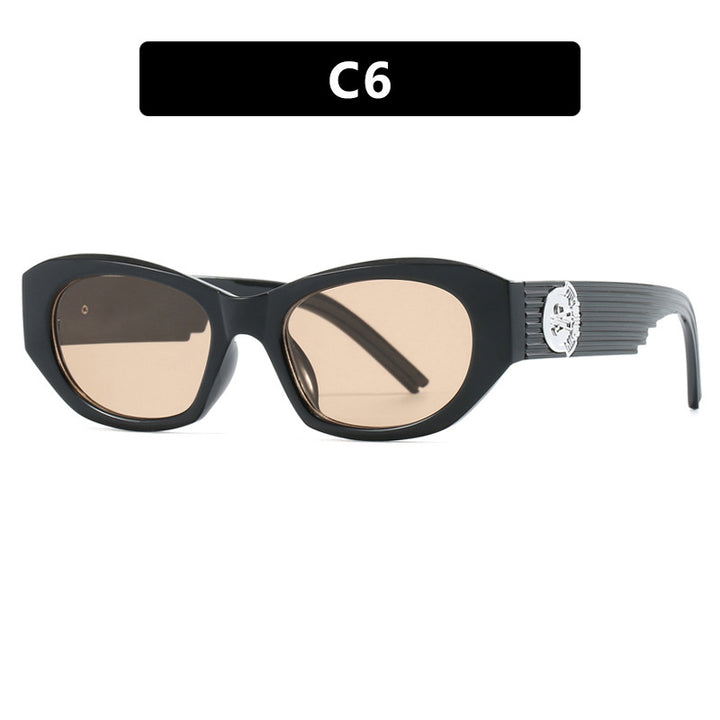 Dame moter Cat-Eye solbrille med markant design og luksuriøse detaljer Luvikno