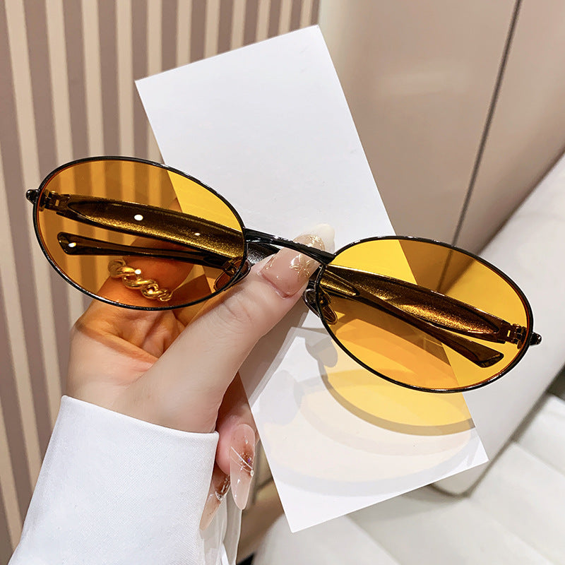 Dame moteriktig Oversized-solbrille med elegant design Luvikno