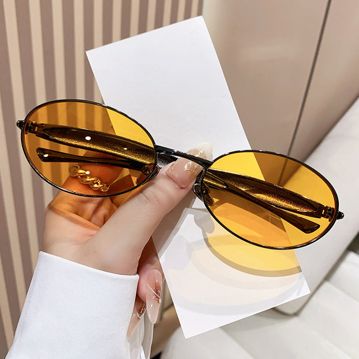 Dame moteriktig Oversized-solbrille med elegant design Luvikno