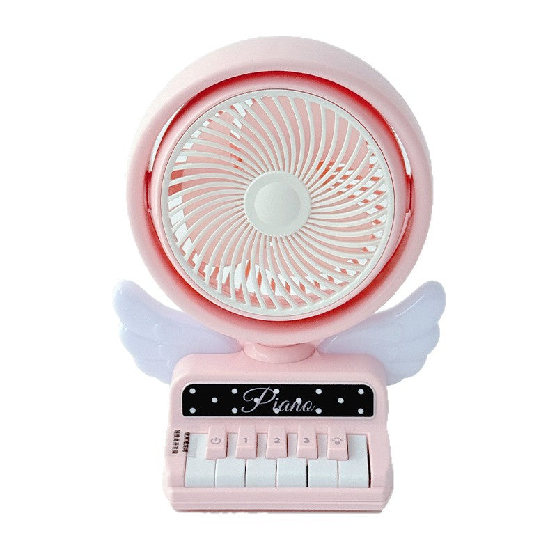 Unisex Bærbar Mini-vifte i leken piano design Luvikno