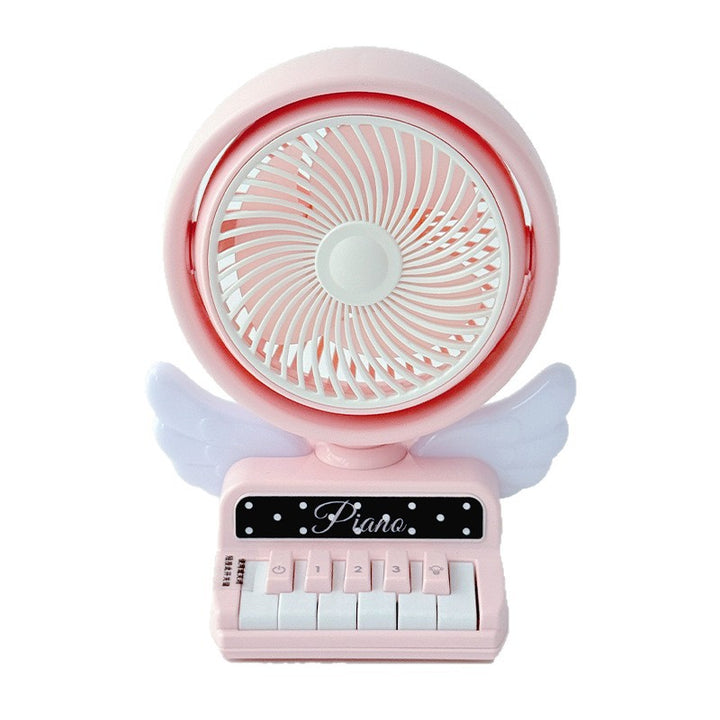 Unisex Bærbar Mini-vifte i leken piano design Luvikno
