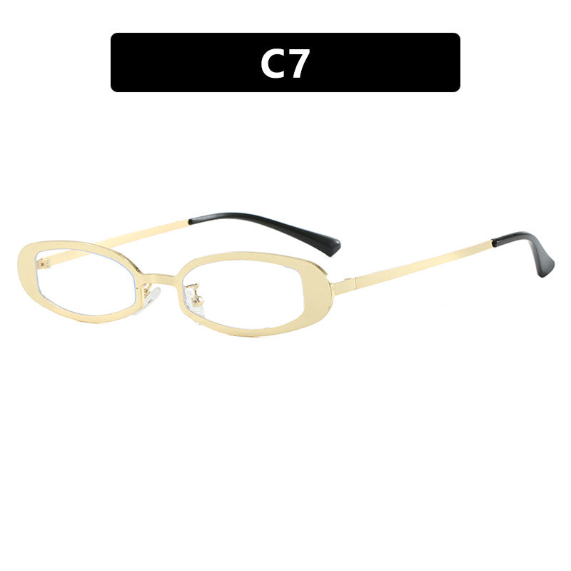 Dame moteriktig brille med elegant metallramme og fine aksenter Luvikno