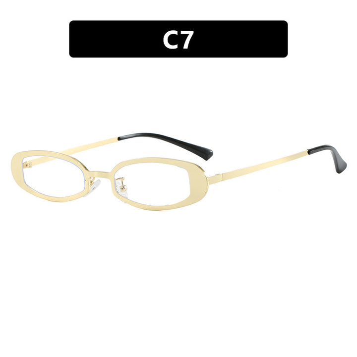Dame moteriktig brille med elegant metallramme og fine aksenter Luvikno