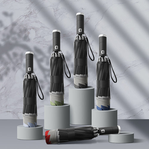 Dame automatisk paraply med reversibelt design og høye sikkerhetsstandarder Luvikno