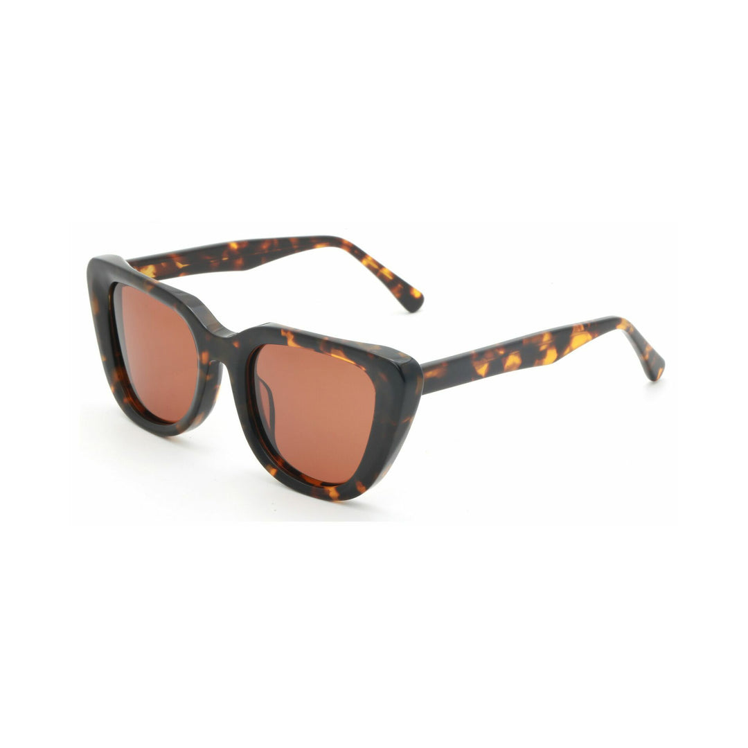 Dame Cat-Eye solbriller med moderne ramme og UV-beskyttelse Luvikno