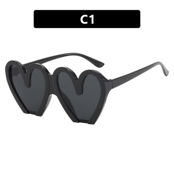 Dame hjerteformet solbrille Luvikno 1780928954