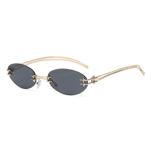 Dame elegant metallbrille med filigran design Luvikno