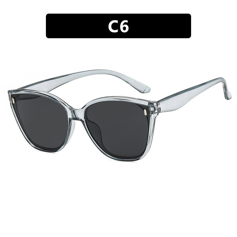 Dame Cat-Eye solbriller med beskyttende UV-filter og stilfull ramme Luvikno