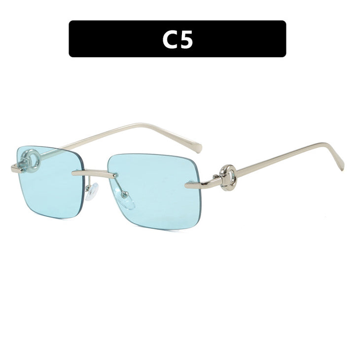 Dame fashionable geometrisk brille Luvikno