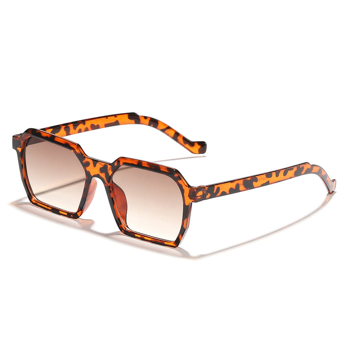 Dame moterik solbrille med innovativt åttekantet design Luvikno
