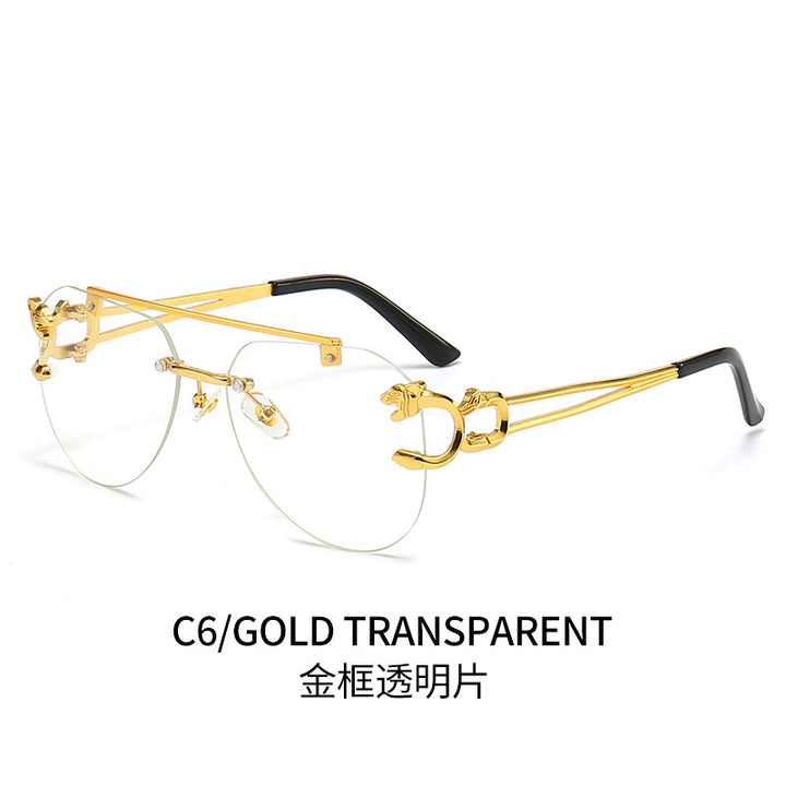 Dame Designer-solbrille med unikt dyreaksent Luvikno