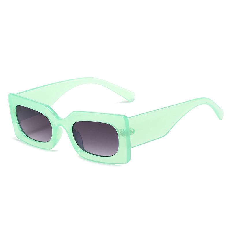 Dame modische solbrille i kantet design Luvikno