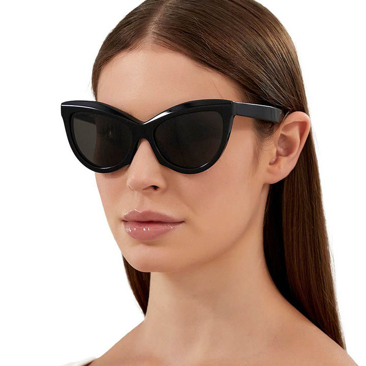 Dame trendy svart-hvitt solbrille Luvikno