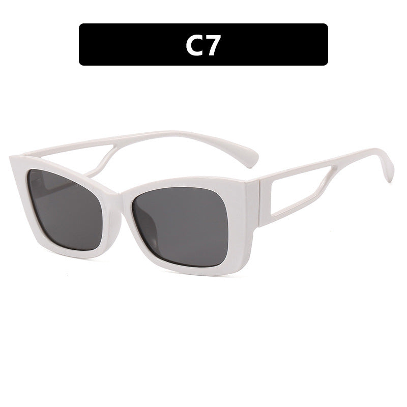 Dame moteriktig solbrille med innovativ ramme Luvikno