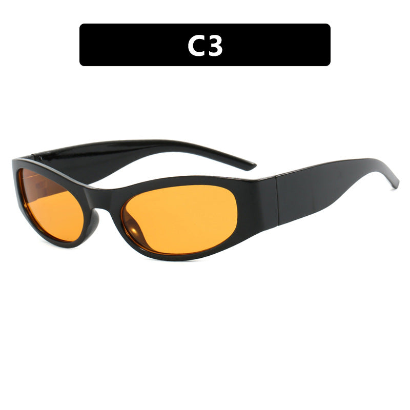 Dame sporty solbriller med bred ramme og UV-beskyttelse Luvikno