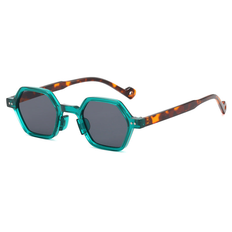 Damer Geometrisk Solbrille i moderne Hexagon-design Luvikno