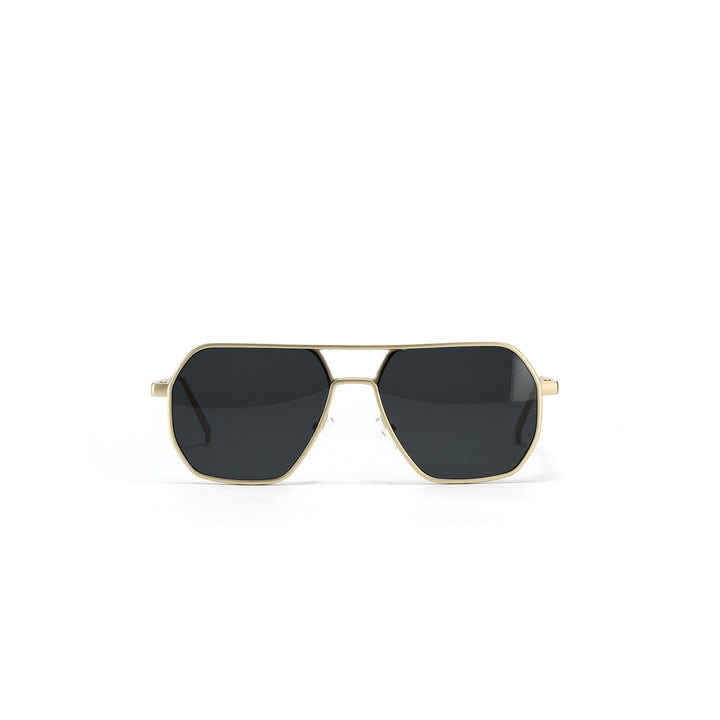 Dame moteriktig solbrille med elegant polygonal ramme Luvikno
