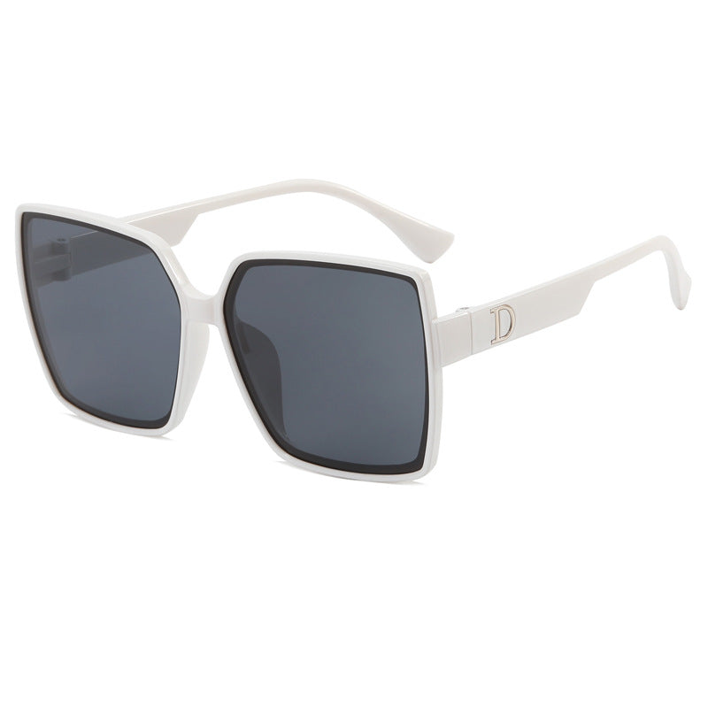 Dame Oversized-solbrille med stilig ramme Luvikno