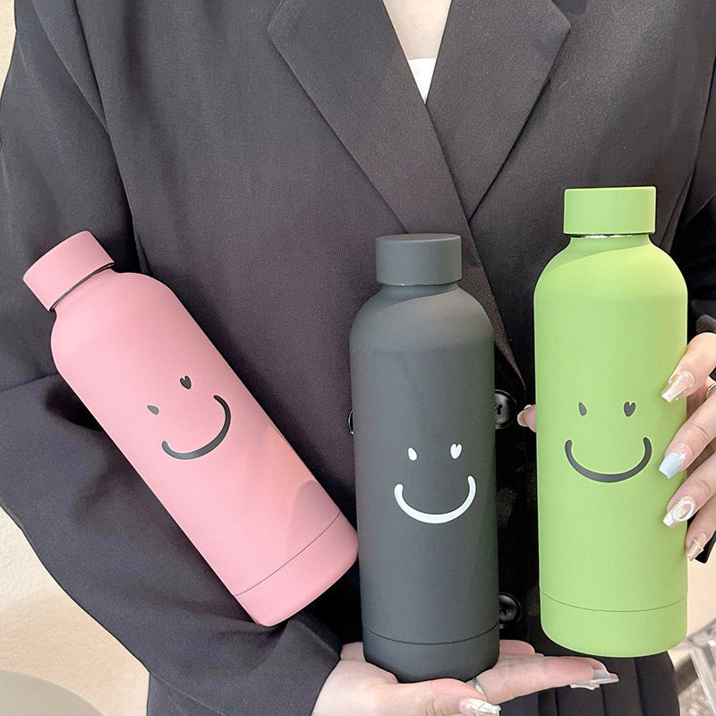 Damen Isolierflasche med innovativt smilmotiv Luvikno