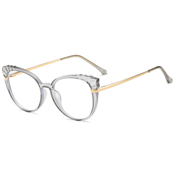 Dame moteriktig brille i elegant cat-eye-stil Luvikno