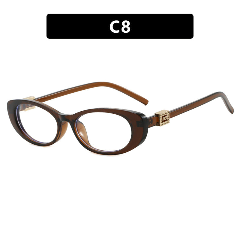 Dame elegant Cat-Eye solbriller med fine aksenter Luvikno