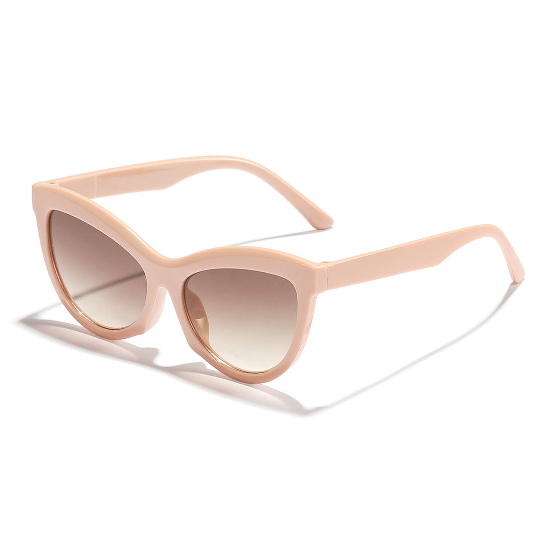 Dame trendy svart-hvitt solbrille Luvikno