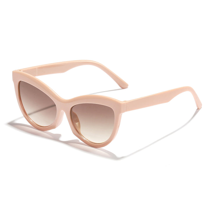 Dame trendy svart-hvitt solbrille Luvikno