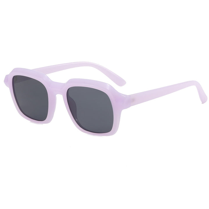 Dame kvadratisk solbrille med stilige rammer Luvikno