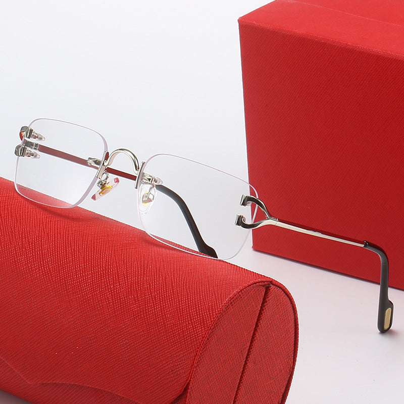 Dame designer solbriller med elegant metallramme og polariserte glass Luvikno