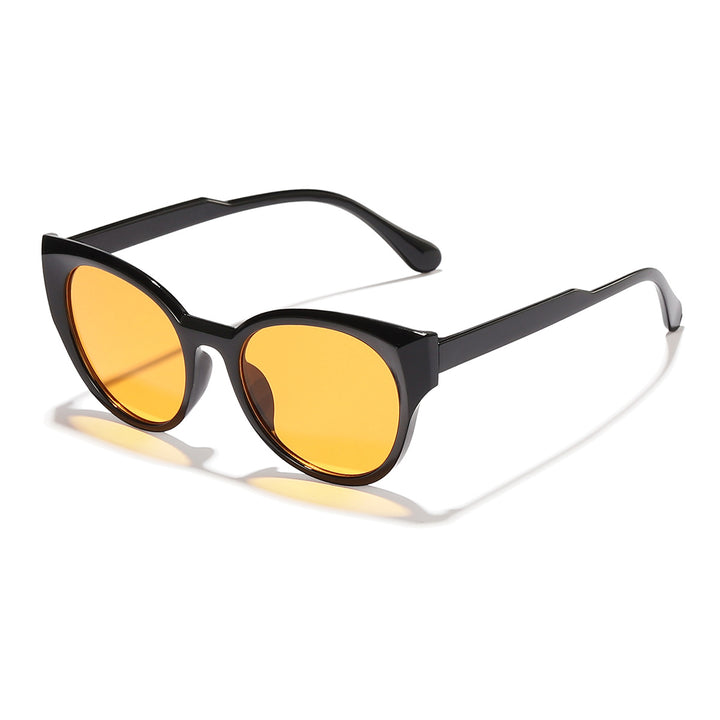 Damer stilige solbriller med elegant transparent ramme Luvikno