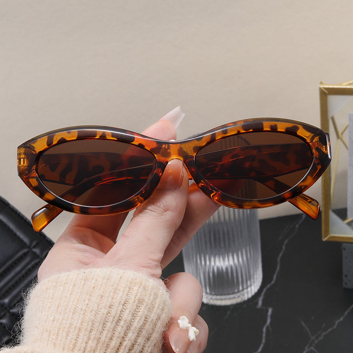 Dame trendy Cat-Eye solbriller med UV-beskyttelse Luvikno