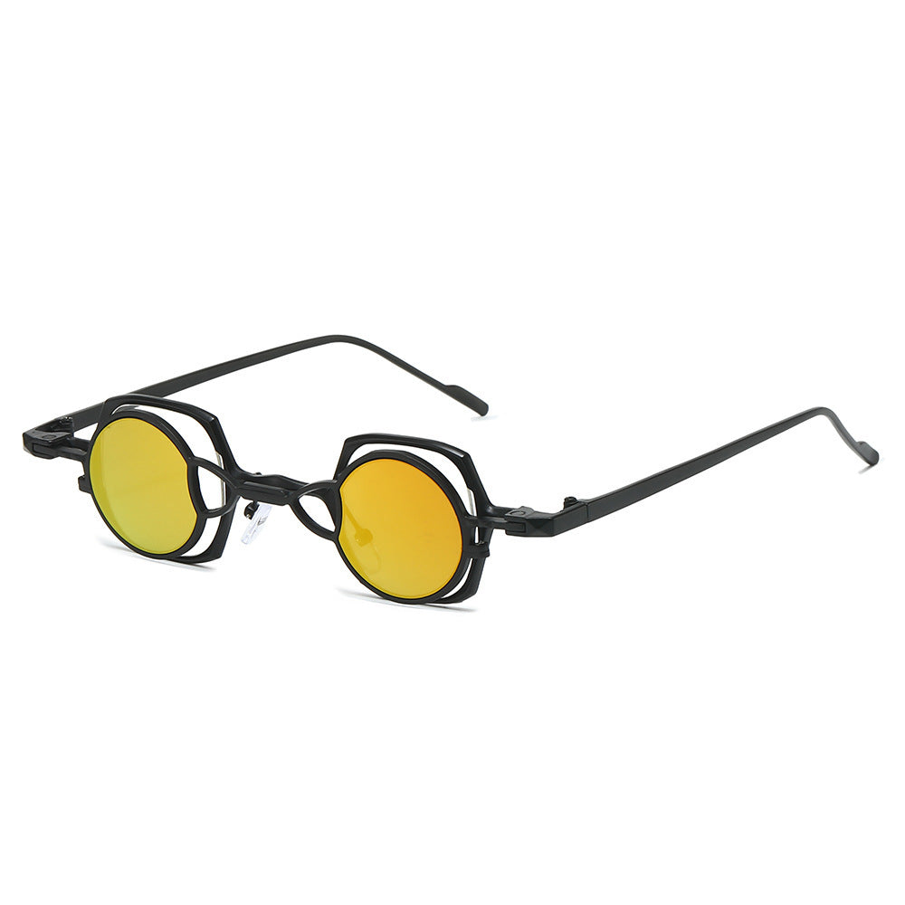Dame moteriktig solbrille med unikt rammedesign Luvikno