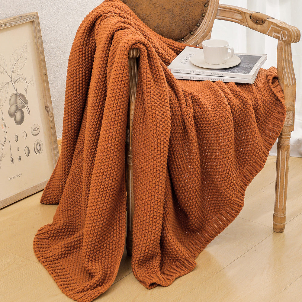 Damer cozy strikket teppe Luvikno