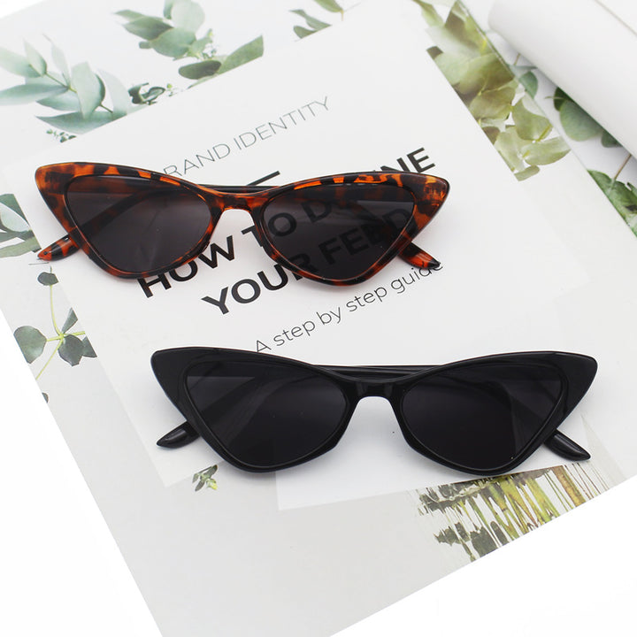 Dame Cat-Eye solbriller med nøye designet ramme Luvikno