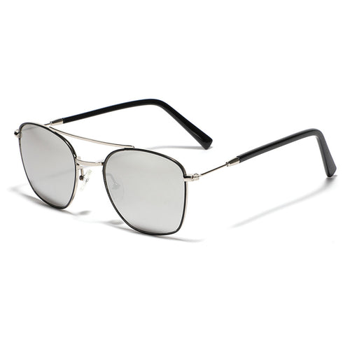 Dame modische kvadratisk solbrille med luksuriøs metallramme Luvikno