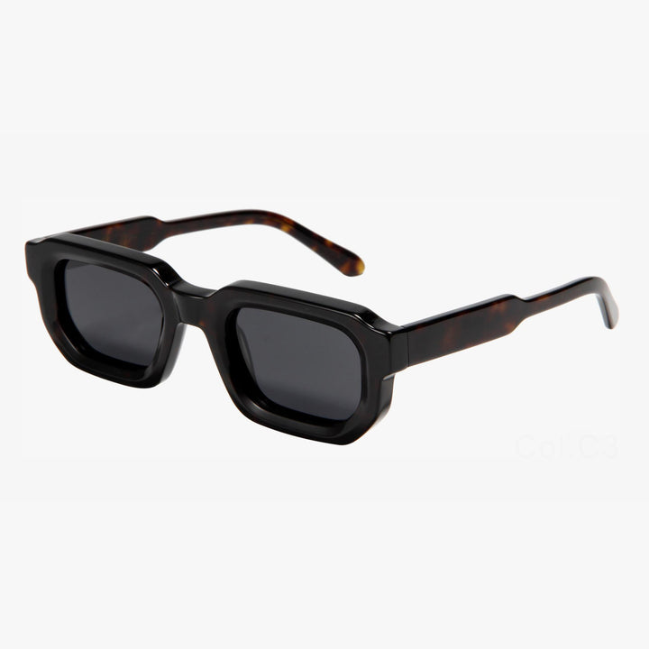 Dame solbrille i moderne geometrisk design fra Luvikno