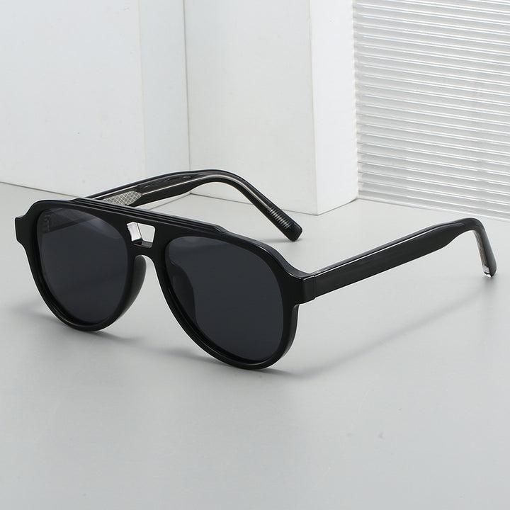 Dame Vintage solbrille med høy kvalitet UV-beskyttelse og moderne skilpaddemønster Luvikno