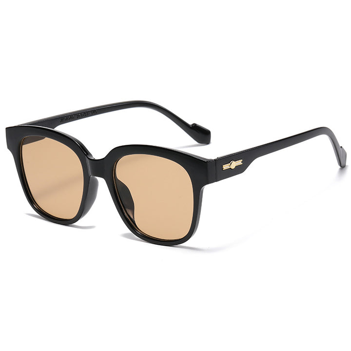 Dame Kvadratisk solbrille i elegant skilpadde-design Luvikno