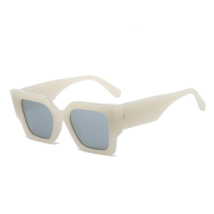 Dame Modisquadrat solbrille med bred ramme og UV-beskyttelse Luvikno