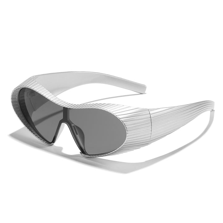 Dame trendy sports solbriller med elastisk ramme Luvikno